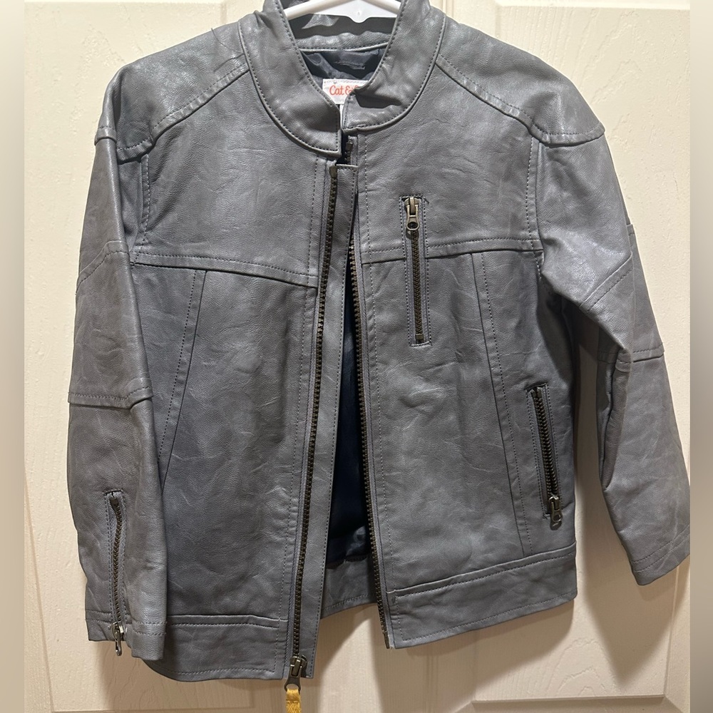 Toddler Cat & Jack Faux Leather Jacket in 3T - Picture 1 of 6